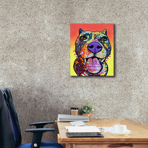 Image of 'Bark Don't Bite' by Dean Russo, Giclee Canvas Wall Art,20x24