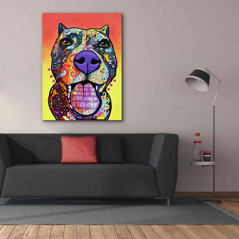 Image of 'Bark Don't Bite' by Dean Russo, Giclee Canvas Wall Art,40x54