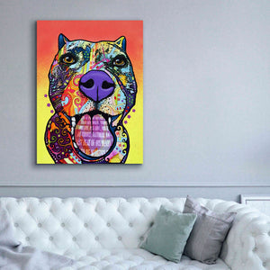 'Bark Don't Bite' by Dean Russo, Giclee Canvas Wall Art,40x54