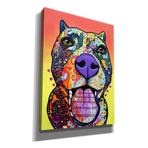 Image of 'Bark Don't Bite' by Dean Russo, Giclee Canvas Wall Art