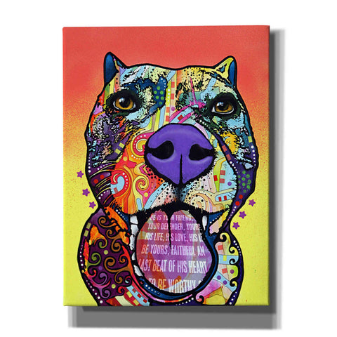 Image of 'Bark Don't Bite' by Dean Russo, Giclee Canvas Wall Art