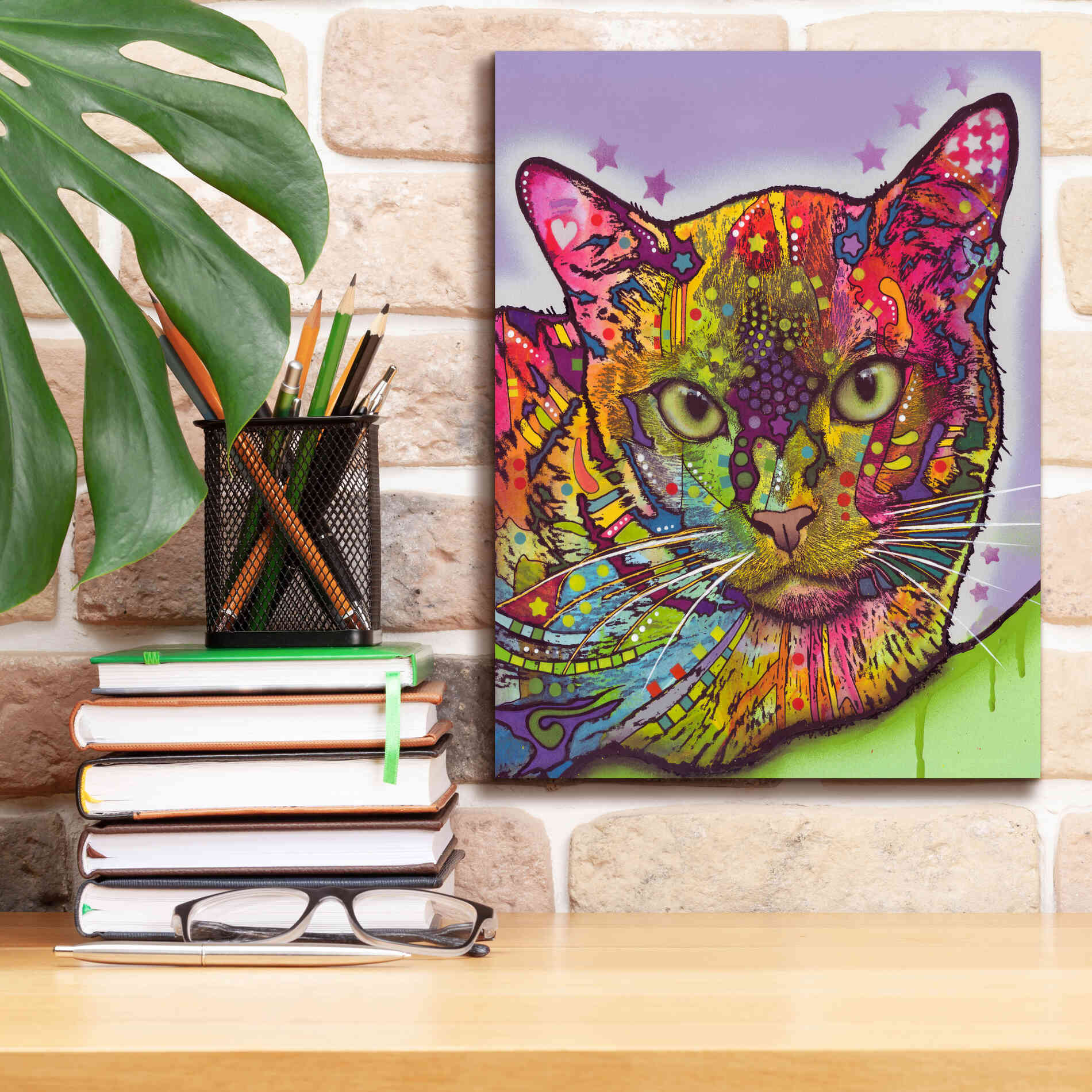 'Burmese' by Dean Russo, Giclee Canvas Wall Art,12x16