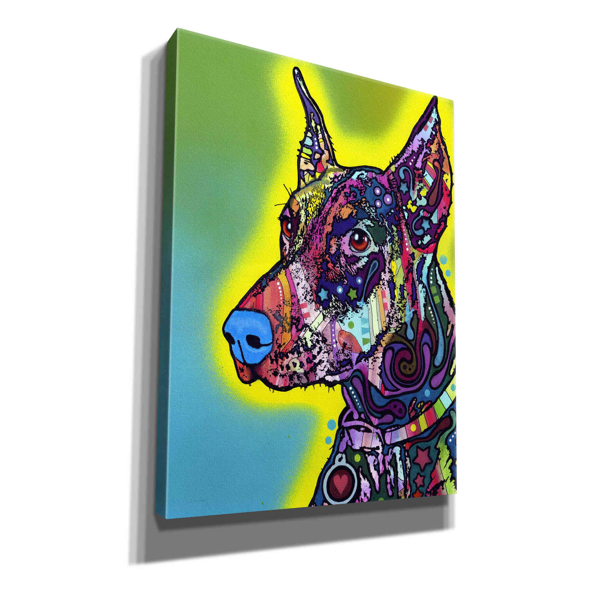 'Doberman' by Dean Russo, Giclee Canvas Wall Art