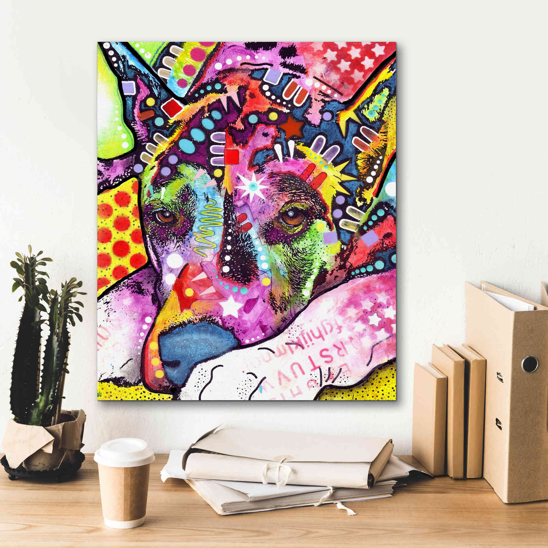 'Lying Dane' by Dean Russo, Giclee Canvas Wall Art,20x24