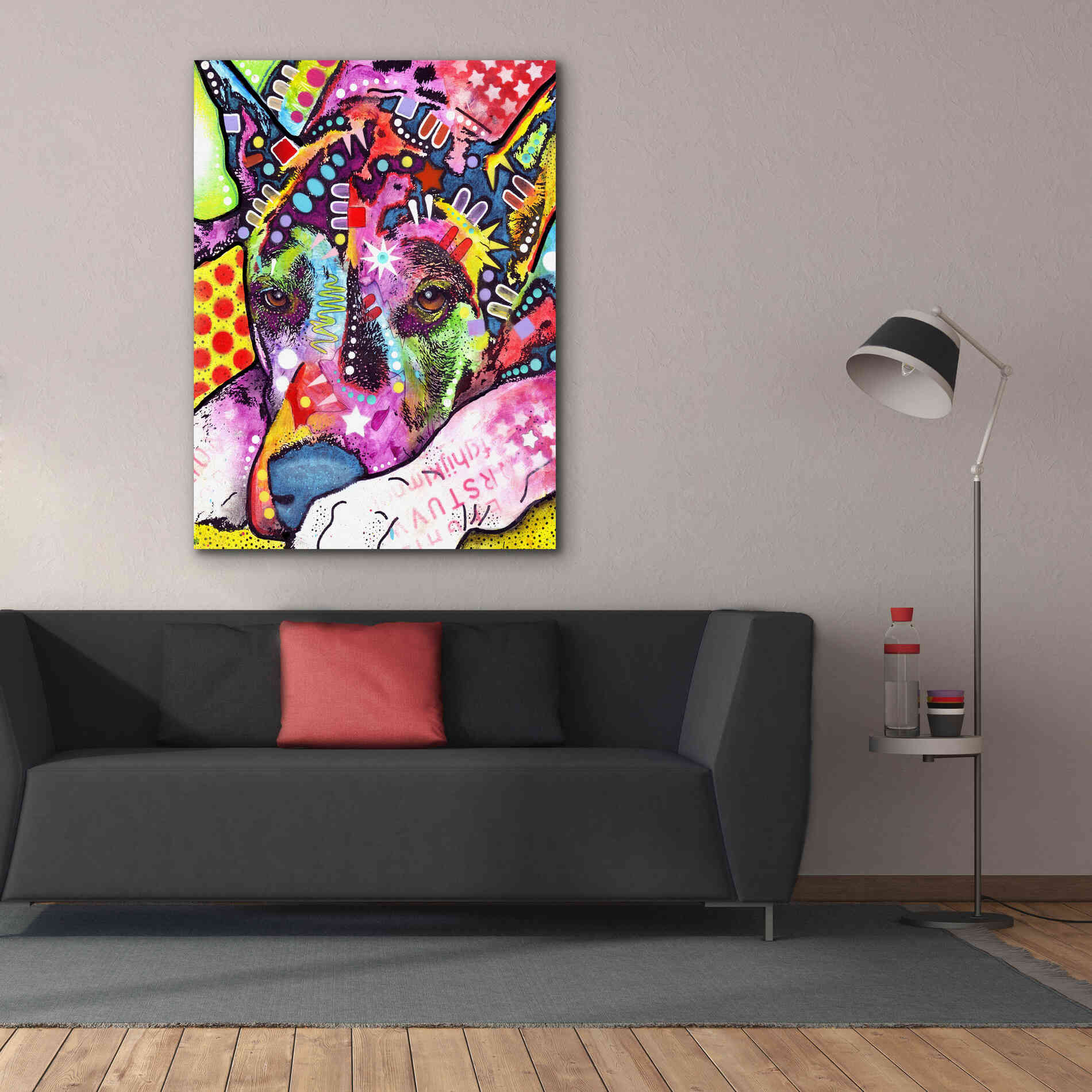 'Lying Dane' by Dean Russo, Giclee Canvas Wall Art,40x54