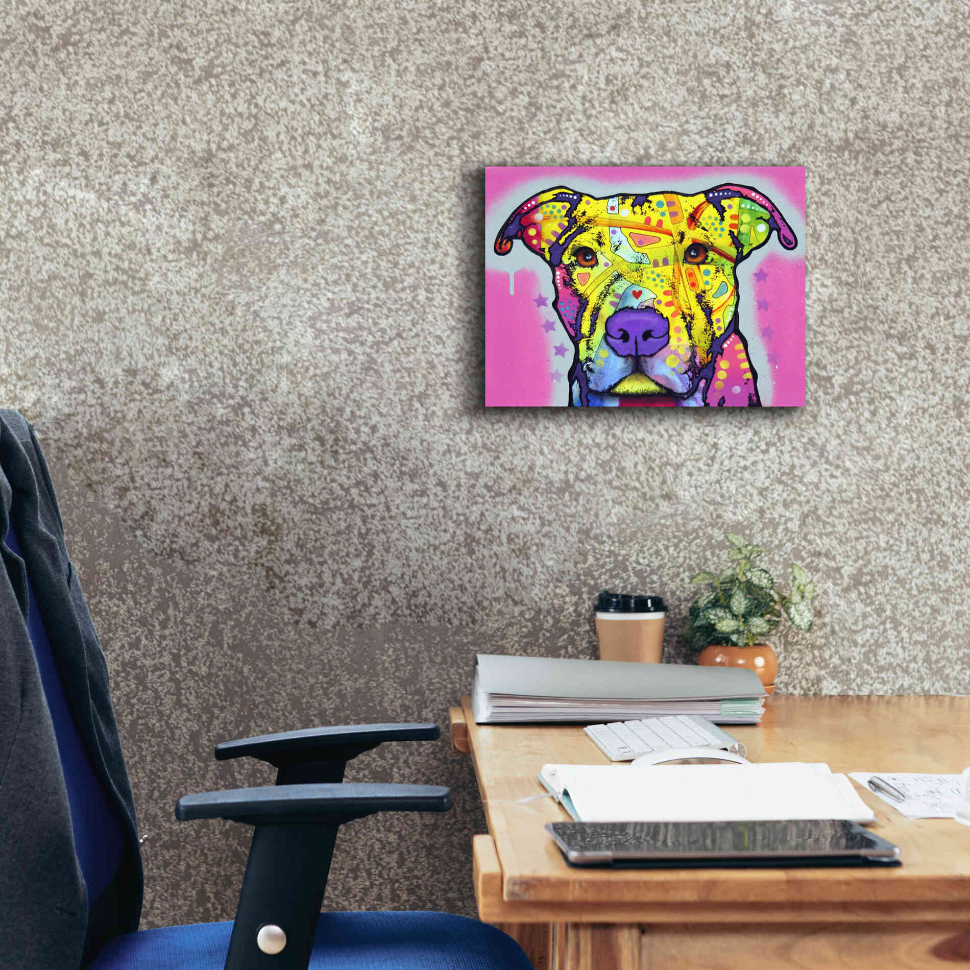 'Focused Pit' by Dean Russo, Giclee Canvas Wall Art,16x12