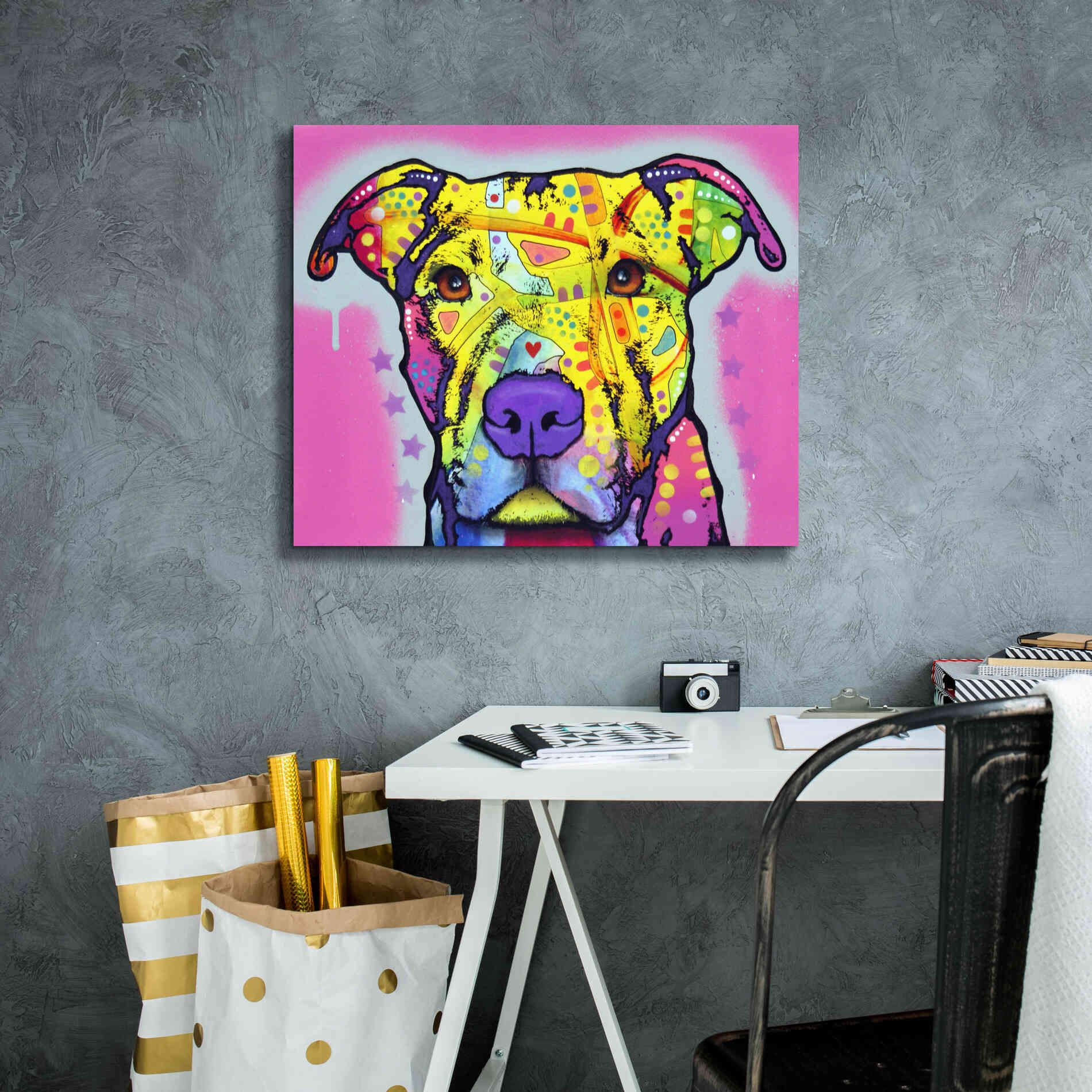'Focused Pit' by Dean Russo, Giclee Canvas Wall Art,24x20