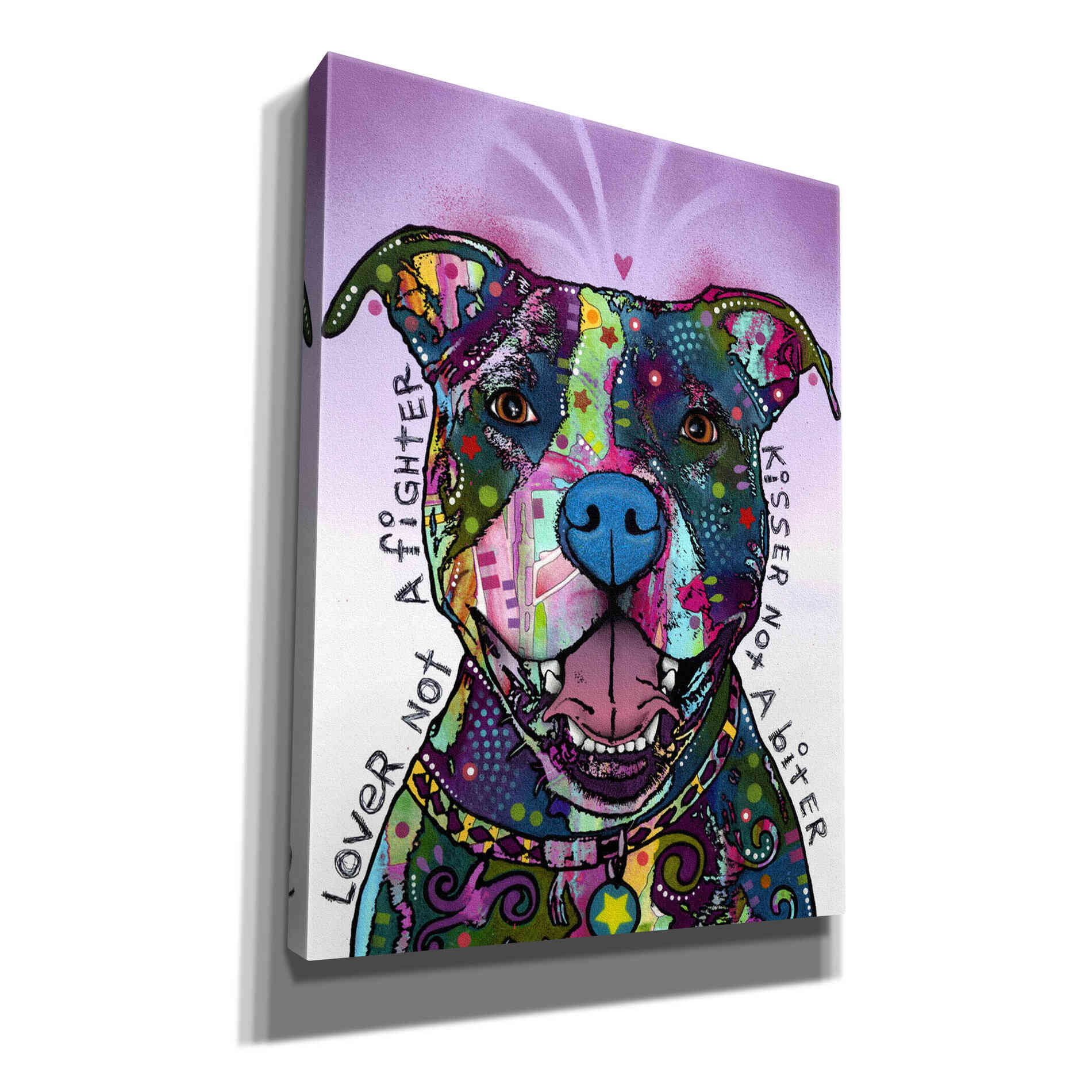 'Lover Not A Fighter' by Dean Russo, Giclee Canvas Wall Art