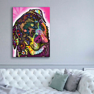 'Rottie' by Dean Russo, Giclee Canvas Wall Art,40x54