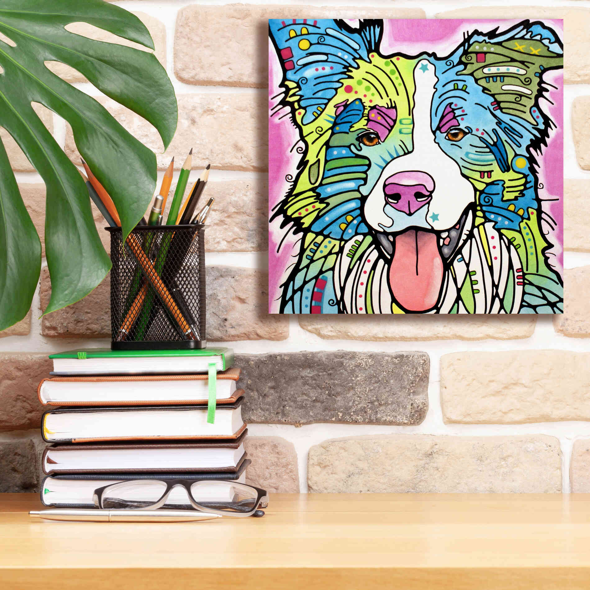 'Colly' by Dean Russo, Giclee Canvas Wall Art,12x12