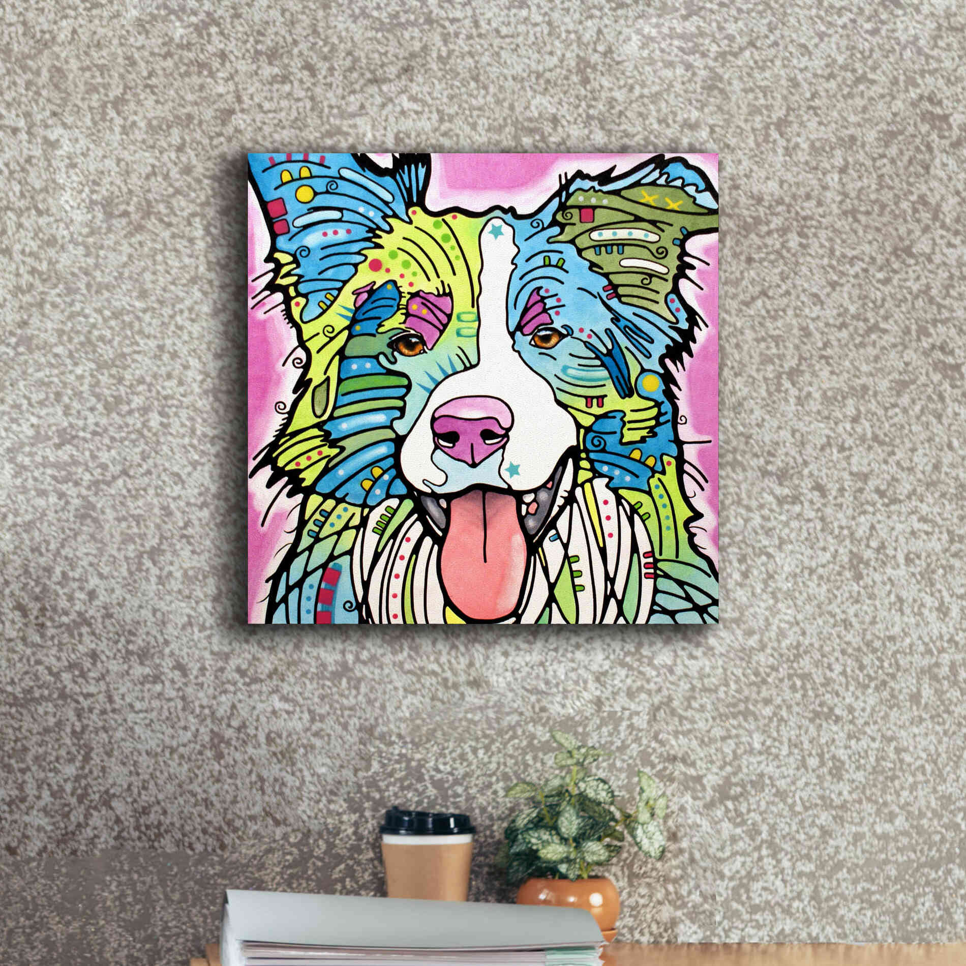 'Colly' by Dean Russo, Giclee Canvas Wall Art,18x18