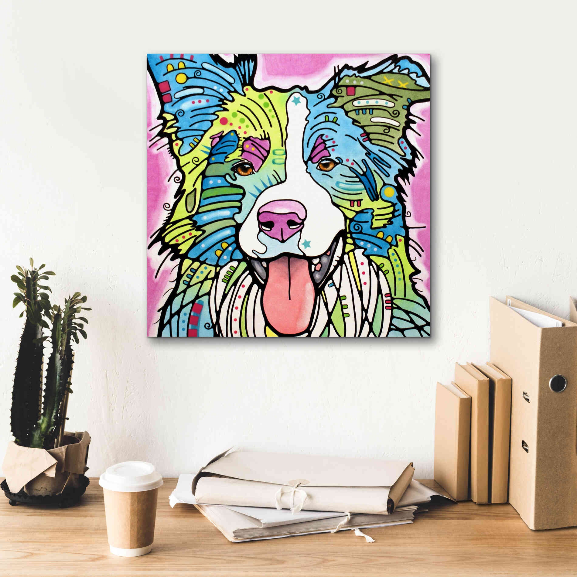 'Colly' by Dean Russo, Giclee Canvas Wall Art,18x18