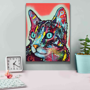 'Curious Cat' by Dean Russo, Giclee Canvas Wall Art,12x16
