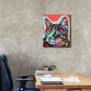 'Curious Cat' by Dean Russo, Giclee Canvas Wall Art,20x24