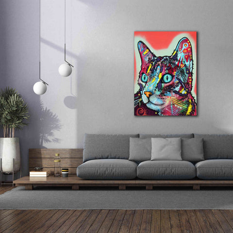 Image of 'Curious Cat' by Dean Russo, Giclee Canvas Wall Art,40x54