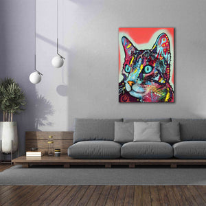 'Curious Cat' by Dean Russo, Giclee Canvas Wall Art,40x54