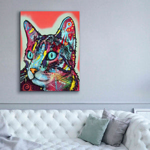 'Curious Cat' by Dean Russo, Giclee Canvas Wall Art,40x54