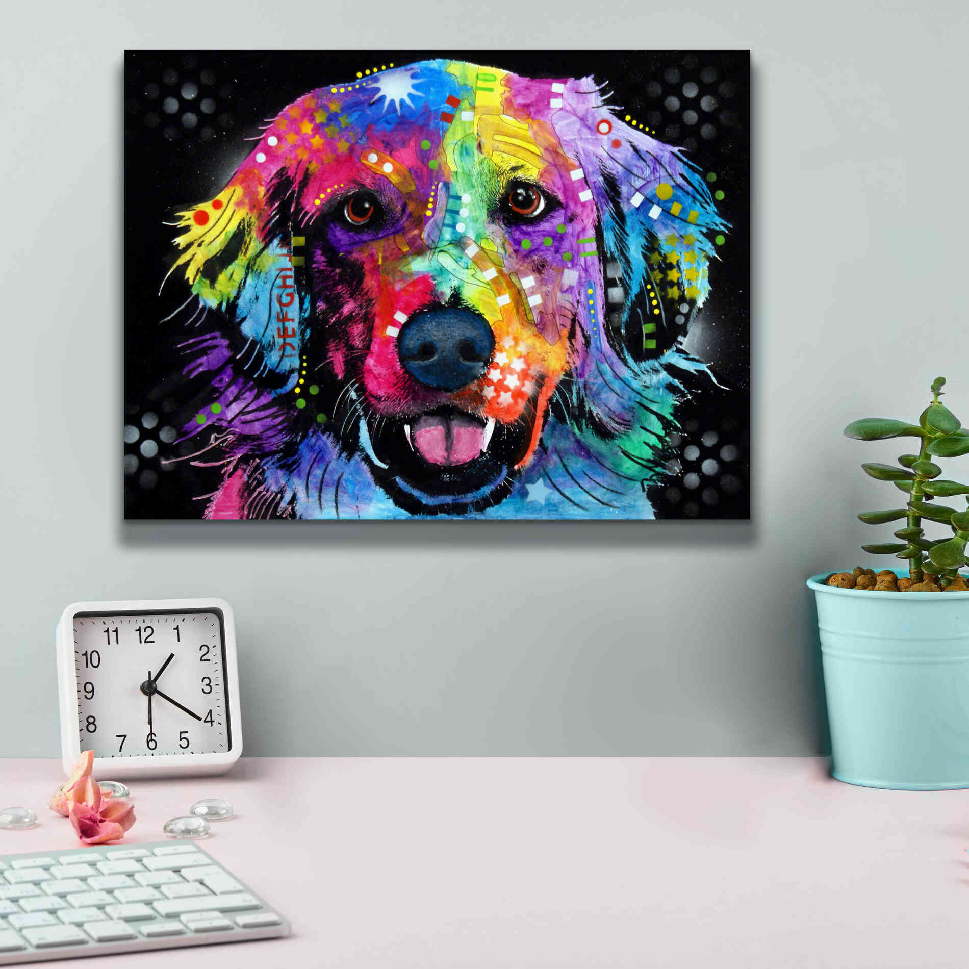 'Golden' by Dean Russo, Giclee Canvas Wall Art,16x12