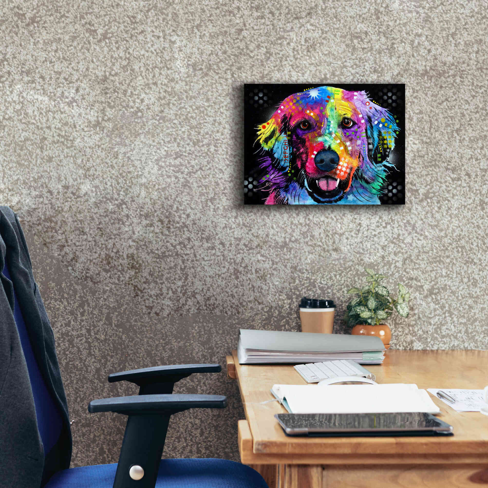 'Golden' by Dean Russo, Giclee Canvas Wall Art,16x12