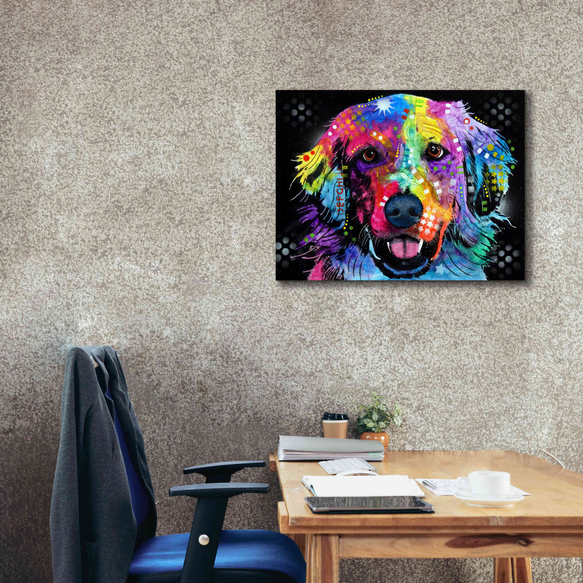 'Golden' by Dean Russo, Giclee Canvas Wall Art,34x26