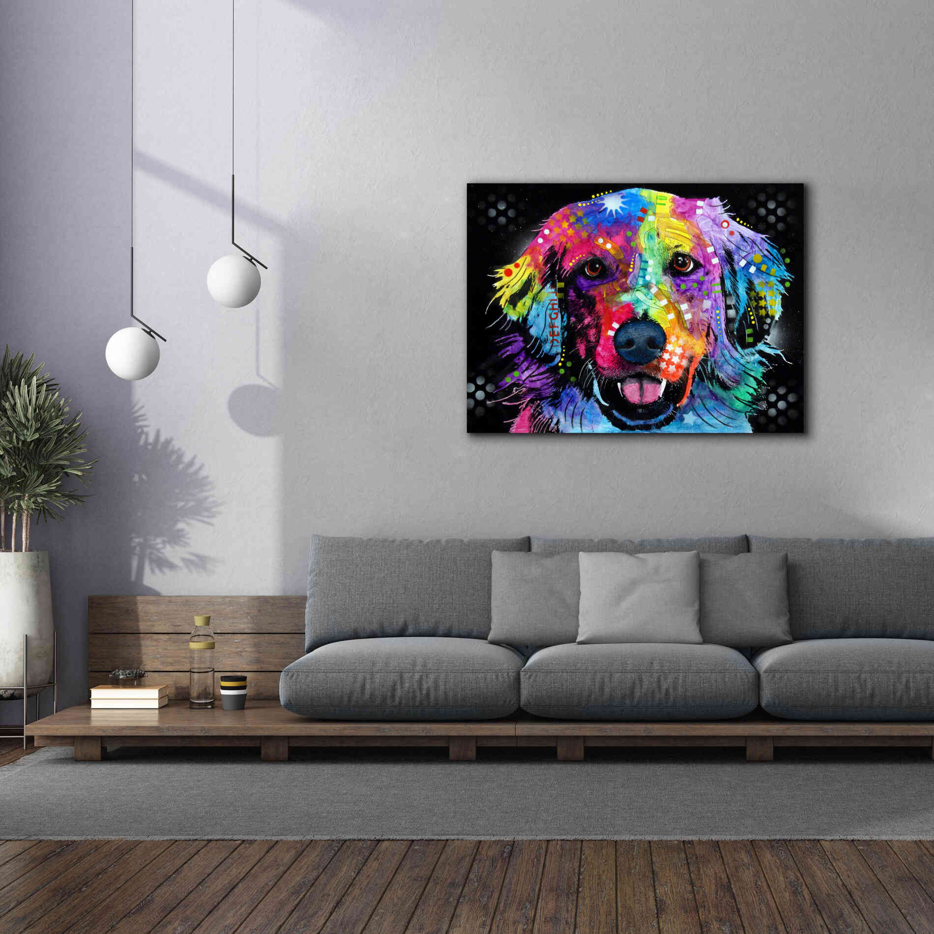 'Golden' by Dean Russo, Giclee Canvas Wall Art,54x40