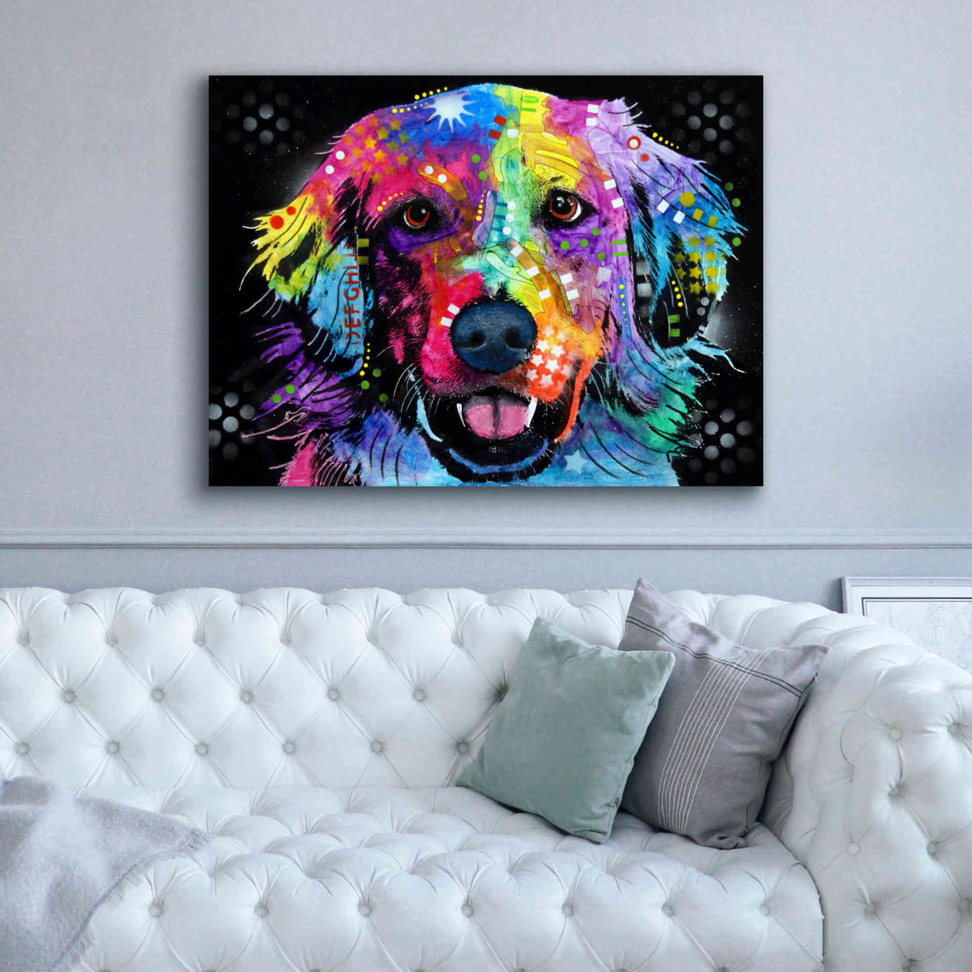 'Golden' by Dean Russo, Giclee Canvas Wall Art,54x40