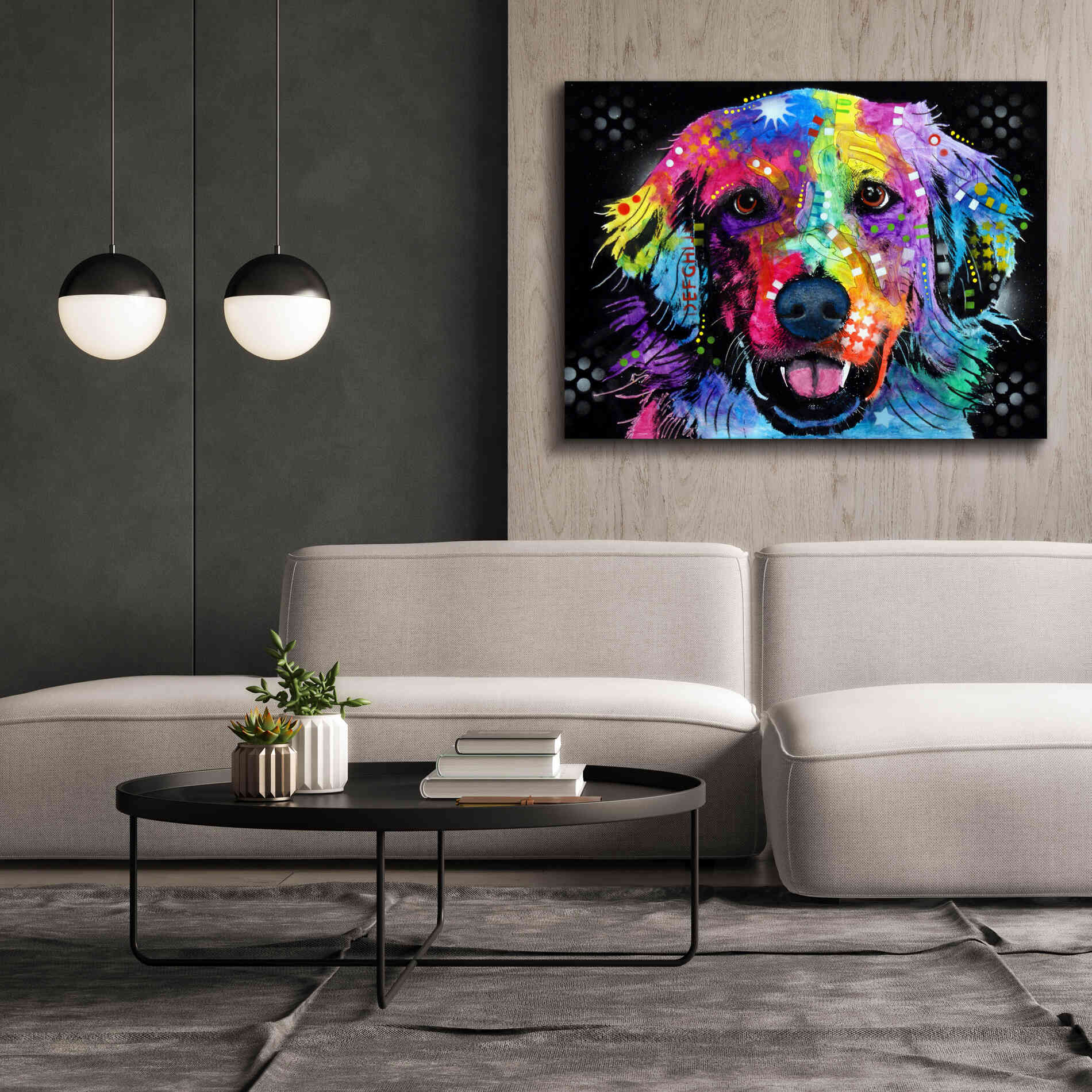 'Golden' by Dean Russo, Giclee Canvas Wall Art,54x40