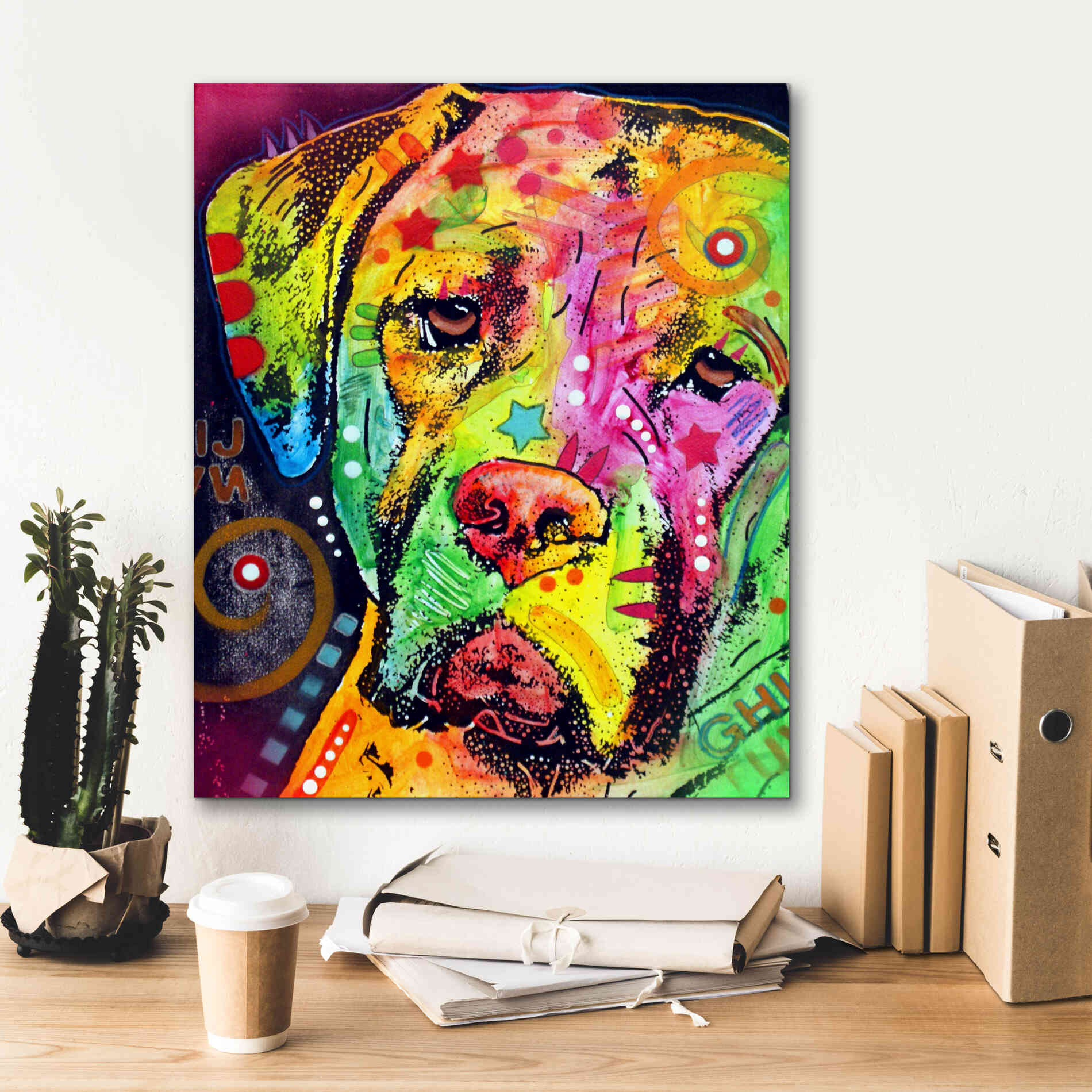 'Mastiff' by Dean Russo, Giclee Canvas Wall Art,20x24