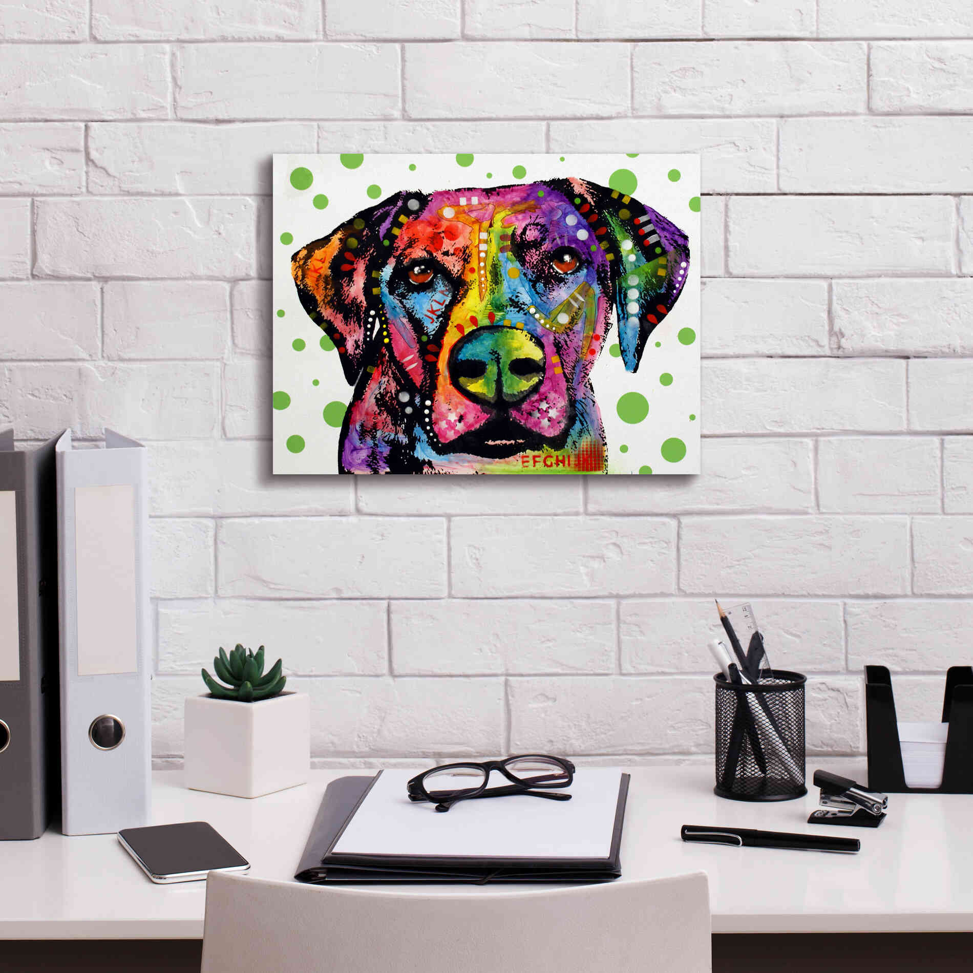 'Rhodesian' by Dean Russo, Giclee Canvas Wall Art,16x12