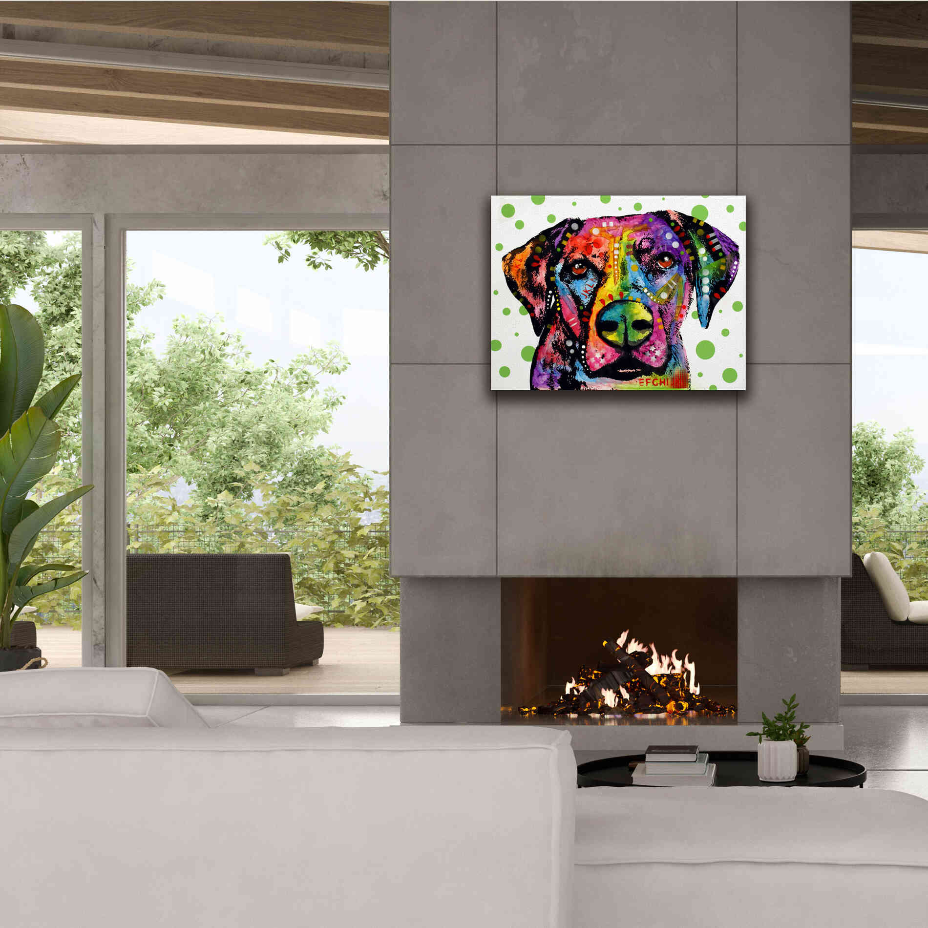 'Rhodesian' by Dean Russo, Giclee Canvas Wall Art,34x26