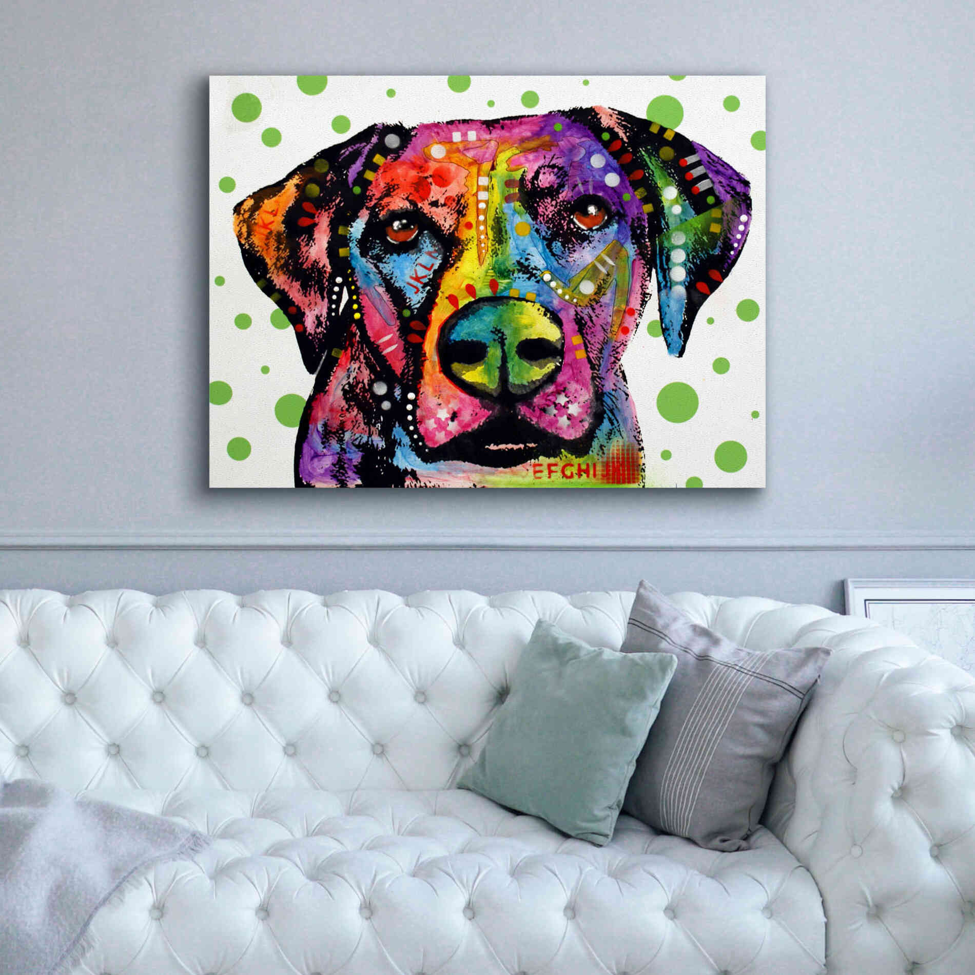 'Rhodesian' by Dean Russo, Giclee Canvas Wall Art,54x40