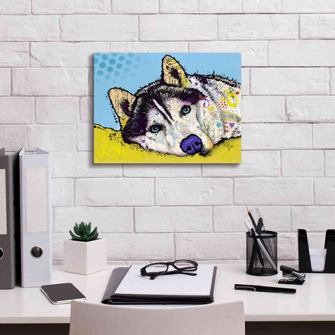 Image of 'Siberian Husky 2' by Dean Russo, Giclee Canvas Wall Art,16x12