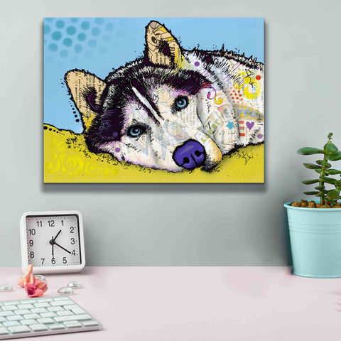 Image of 'Siberian Husky 2' by Dean Russo, Giclee Canvas Wall Art,16x12