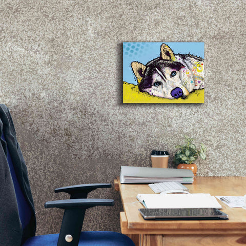 Image of 'Siberian Husky 2' by Dean Russo, Giclee Canvas Wall Art,16x12