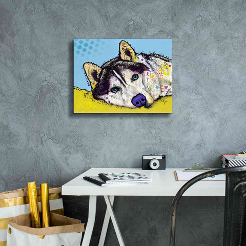 Image of 'Siberian Husky 2' by Dean Russo, Giclee Canvas Wall Art,16x12