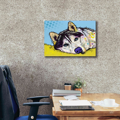 Image of 'Siberian Husky 2' by Dean Russo, Giclee Canvas Wall Art,26x18