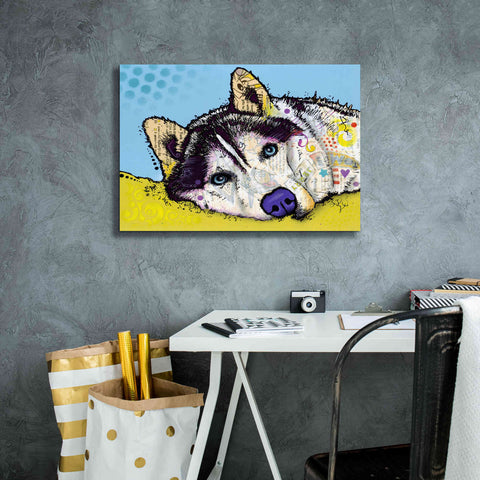 Image of 'Siberian Husky 2' by Dean Russo, Giclee Canvas Wall Art,26x18