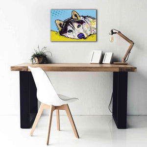 'Siberian Husky 2' by Dean Russo, Giclee Canvas Wall Art,26x18