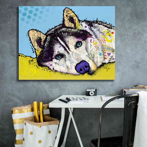 Image of 'Siberian Husky 2' by Dean Russo, Giclee Canvas Wall Art,34x26