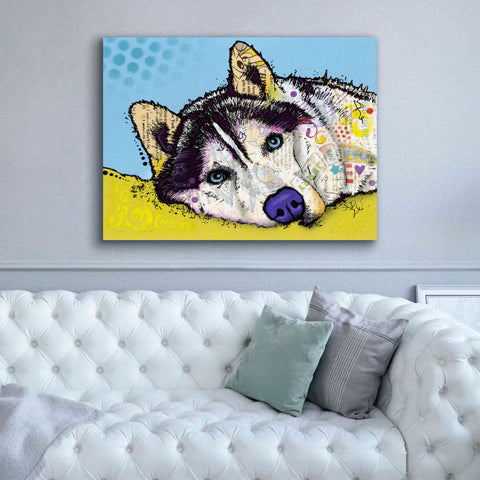 Image of 'Siberian Husky 2' by Dean Russo, Giclee Canvas Wall Art,54x40