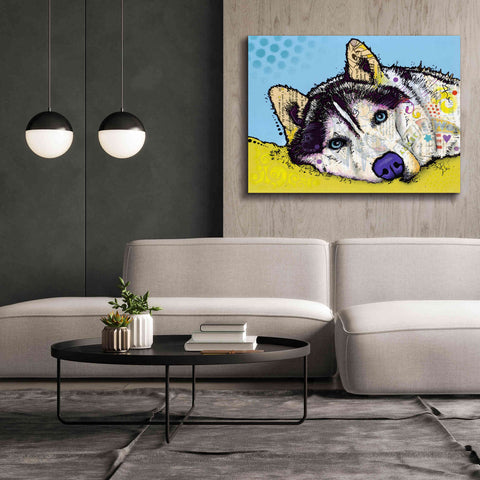 Image of 'Siberian Husky 2' by Dean Russo, Giclee Canvas Wall Art,54x40