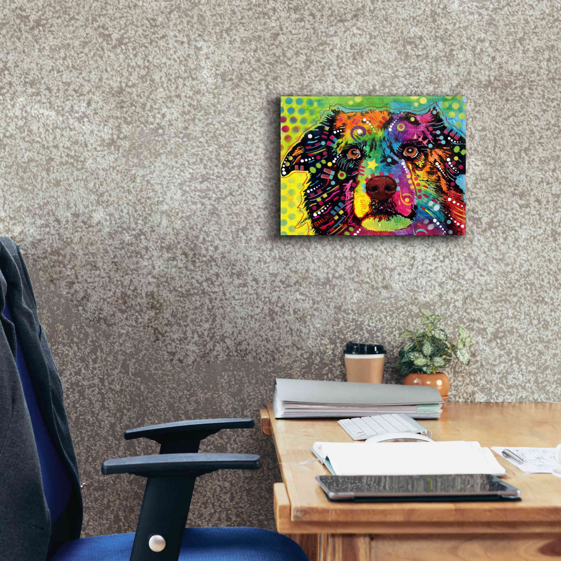 'Straight Aussie' by Dean Russo, Giclee Canvas Wall Art,16x12