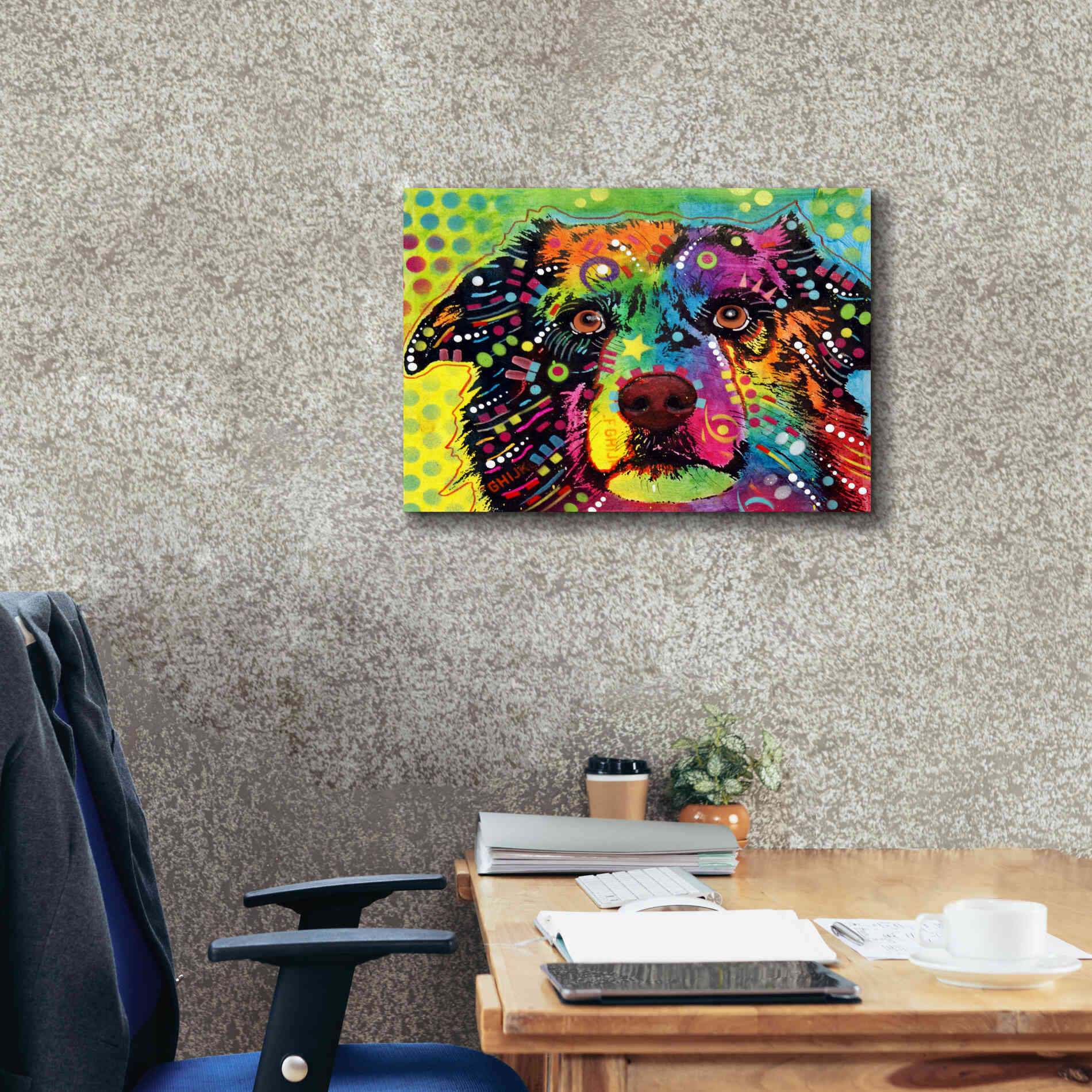 'Straight Aussie' by Dean Russo, Giclee Canvas Wall Art,24x20