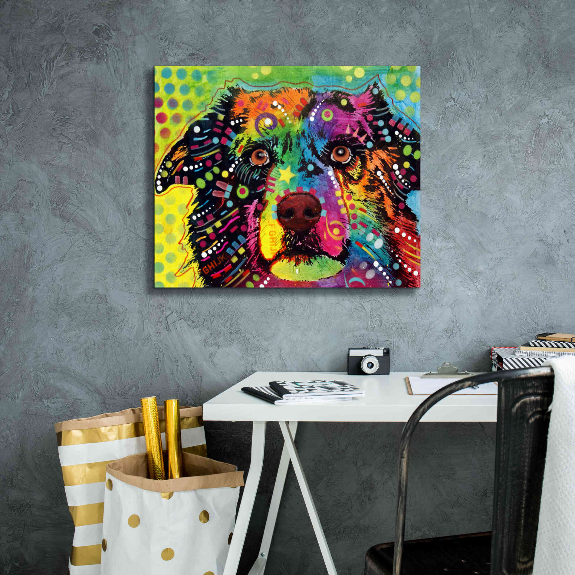 'Straight Aussie' by Dean Russo, Giclee Canvas Wall Art,24x20