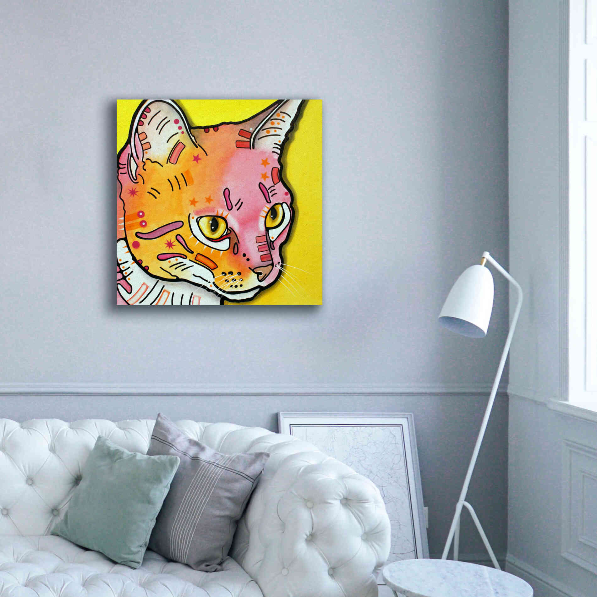 'Watching Rain' by Dean Russo, Giclee Canvas Wall Art,37x37