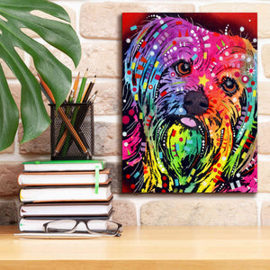 'Yorkie 2' by Dean Russo, Giclee Canvas Wall Art,12x16
