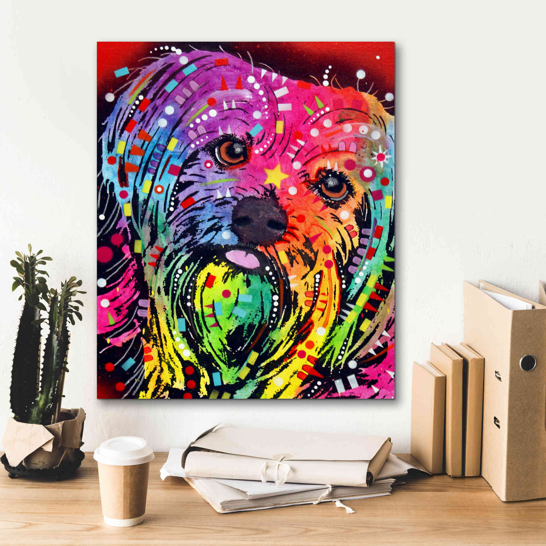 'Yorkie 2' by Dean Russo, Giclee Canvas Wall Art,20x24