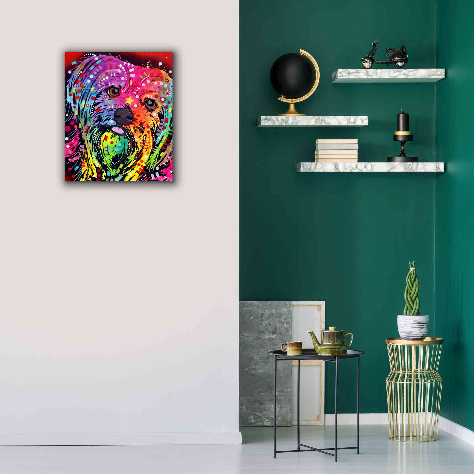'Yorkie 2' by Dean Russo, Giclee Canvas Wall Art,20x24