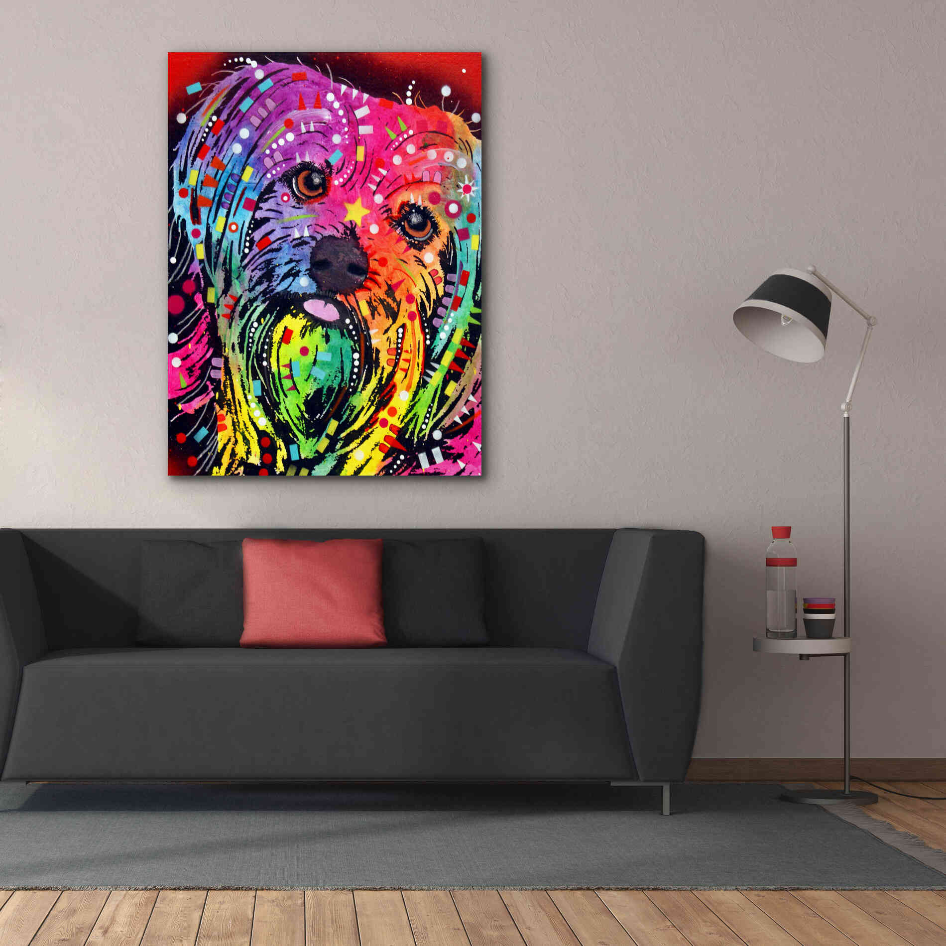 'Yorkie 2' by Dean Russo, Giclee Canvas Wall Art,40x54