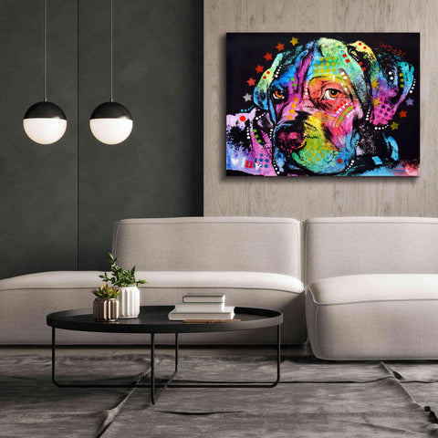 Image of 'Young Mastiff' by Dean Russo, Giclee Canvas Wall Art,54x40